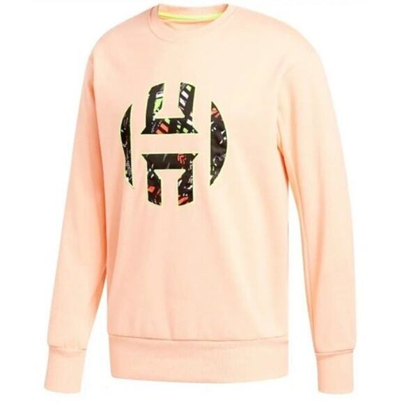 New Adidas James Harden Fleece Crew Sweatshirt FR6166 XL - Picture 1 of 2